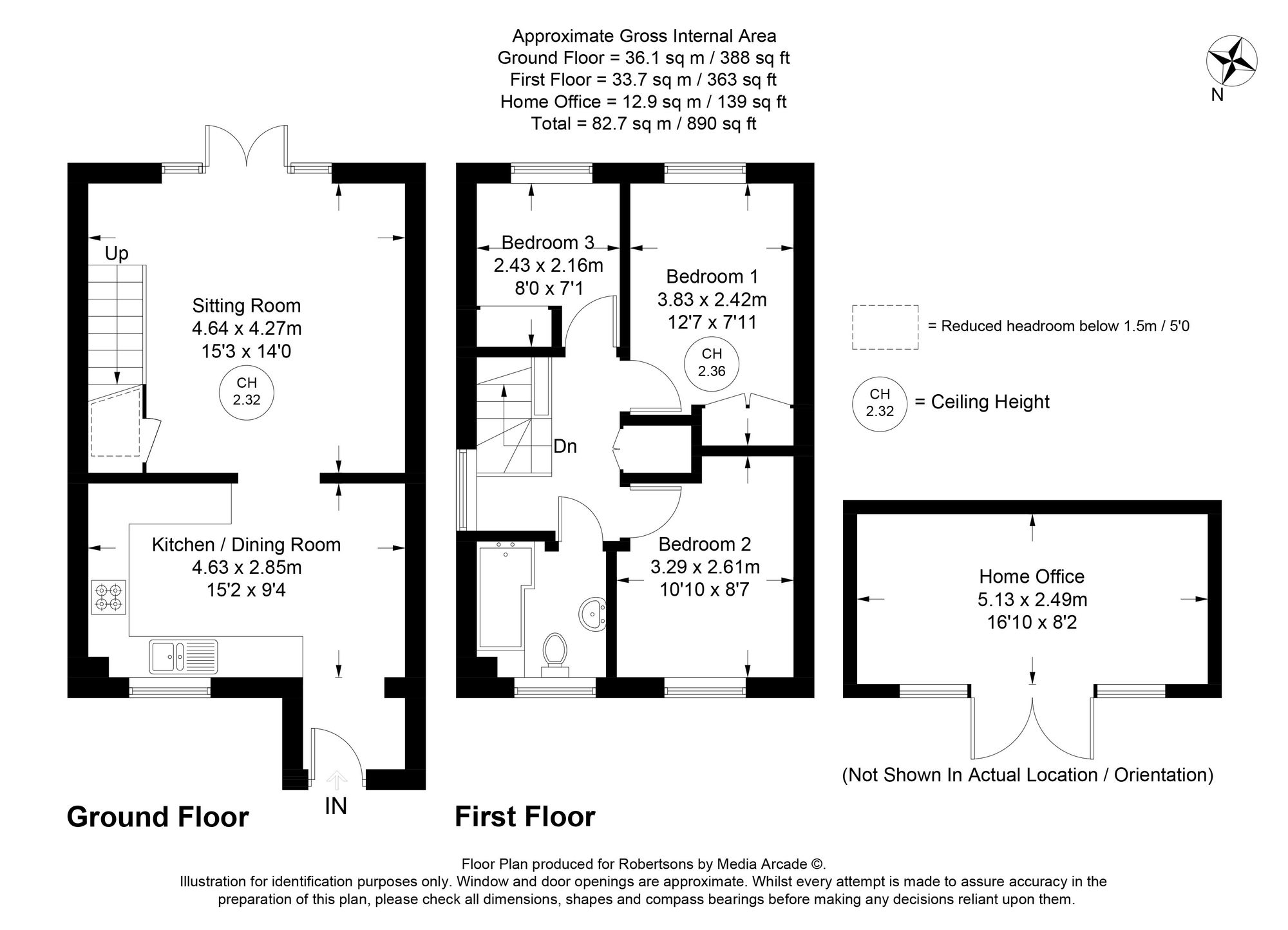 Floorplans for Cleveland Close, Wooburn Green, HP10