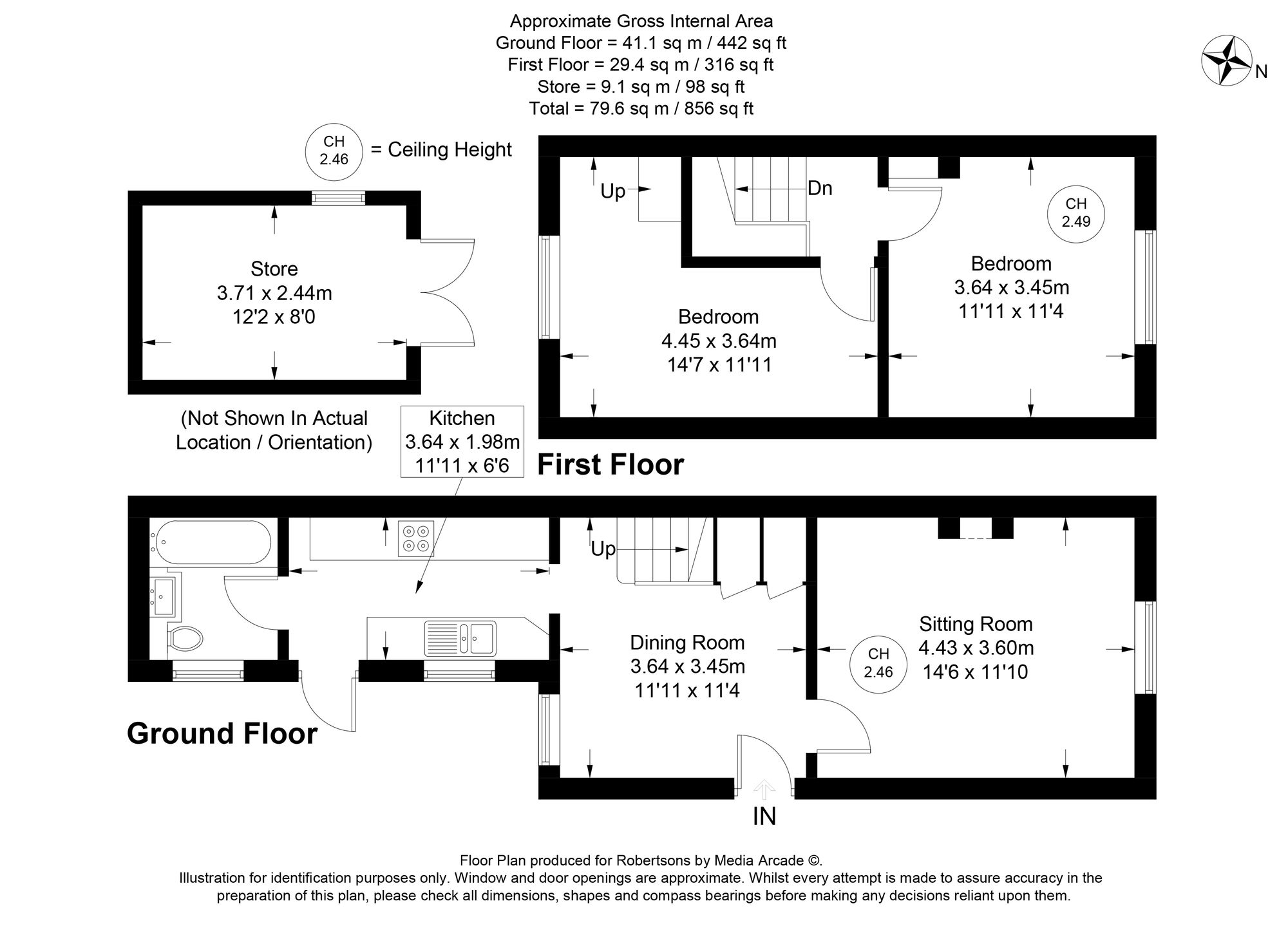 Floorplans for Georges Drive, Flackwell Heath, HP10