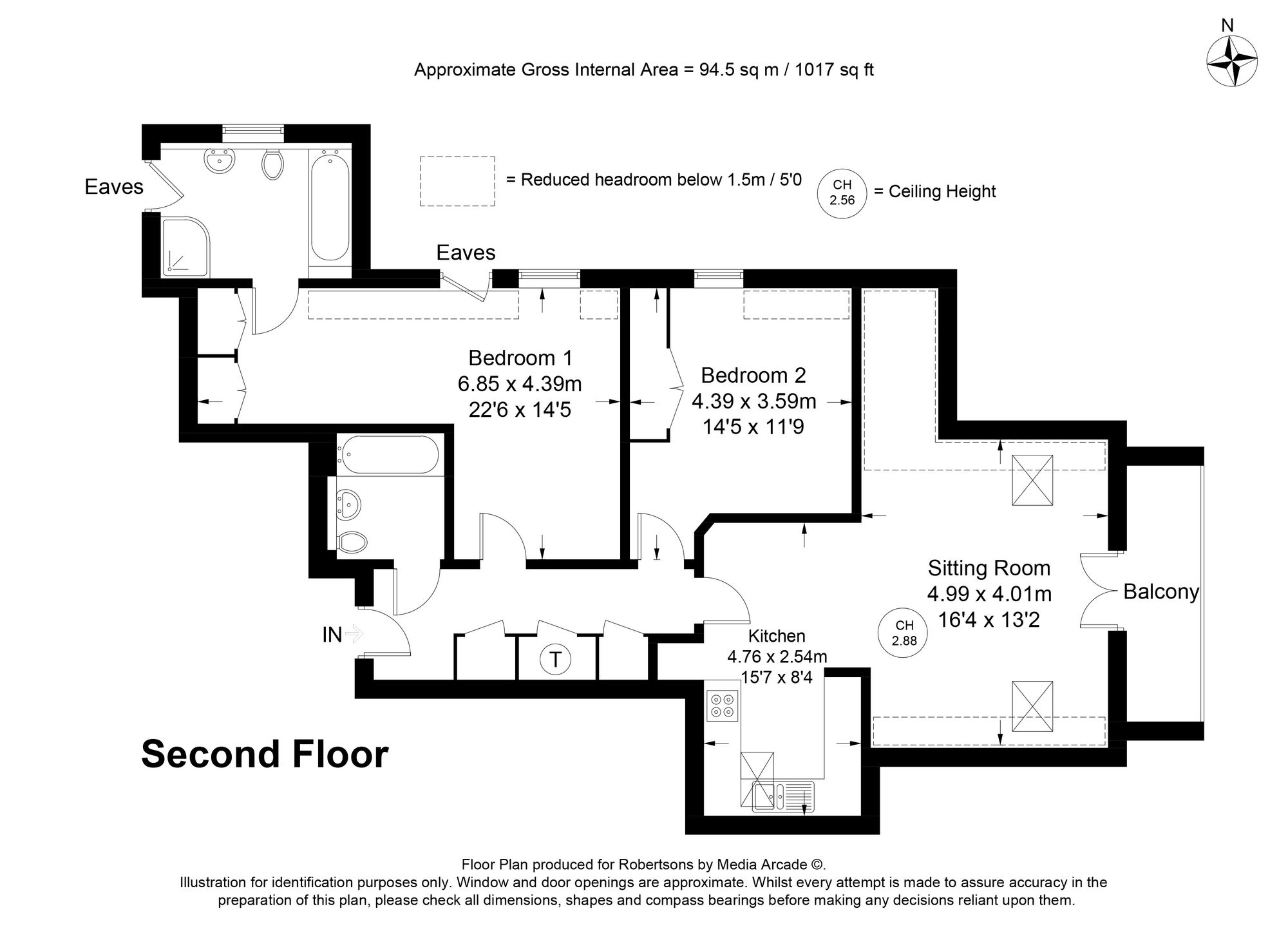 Floorplans for Straight Bit, Flackwell Heath, HP10