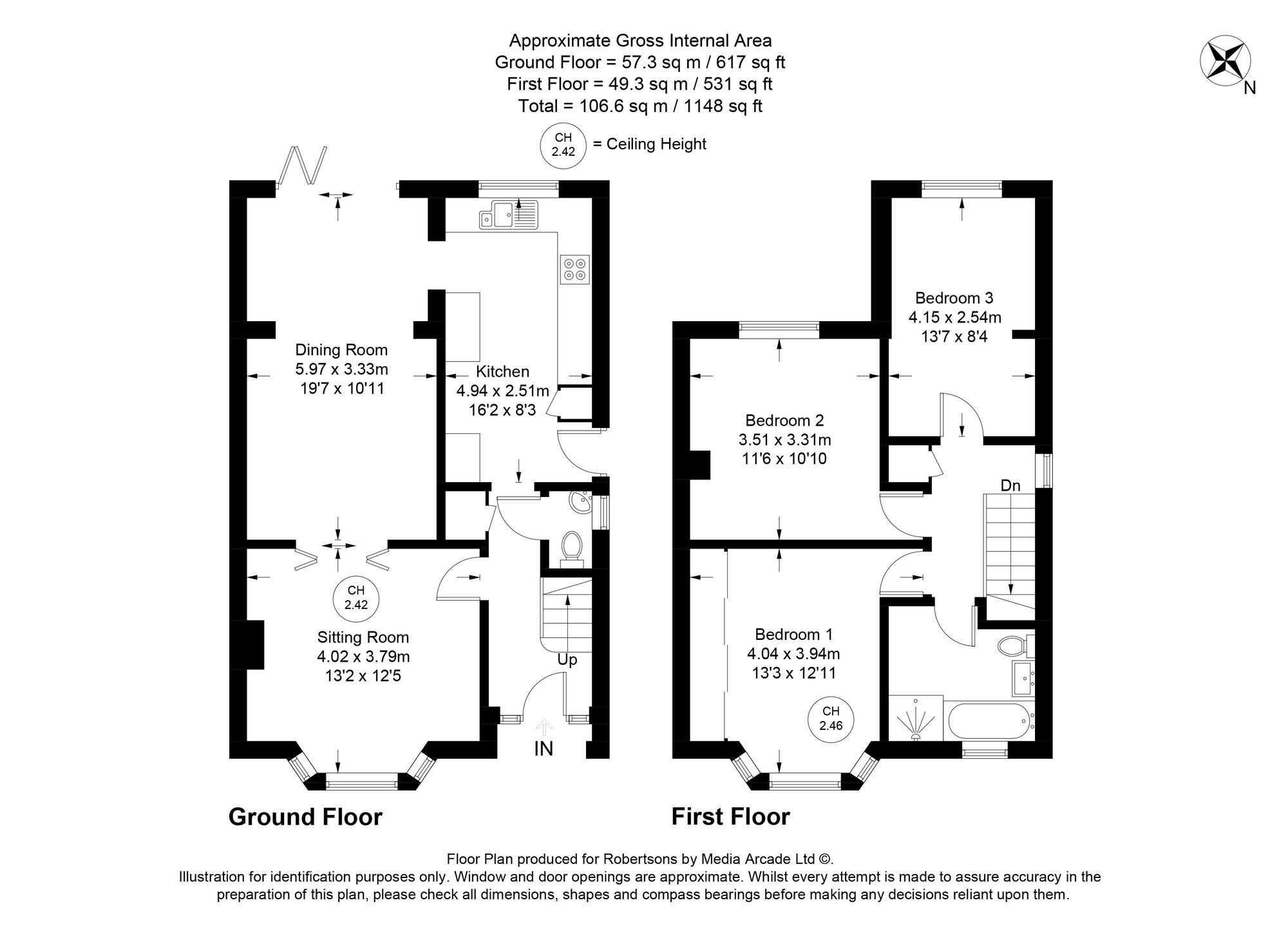 Floorplans for Straight Bit, Flackwell Heath, HP10