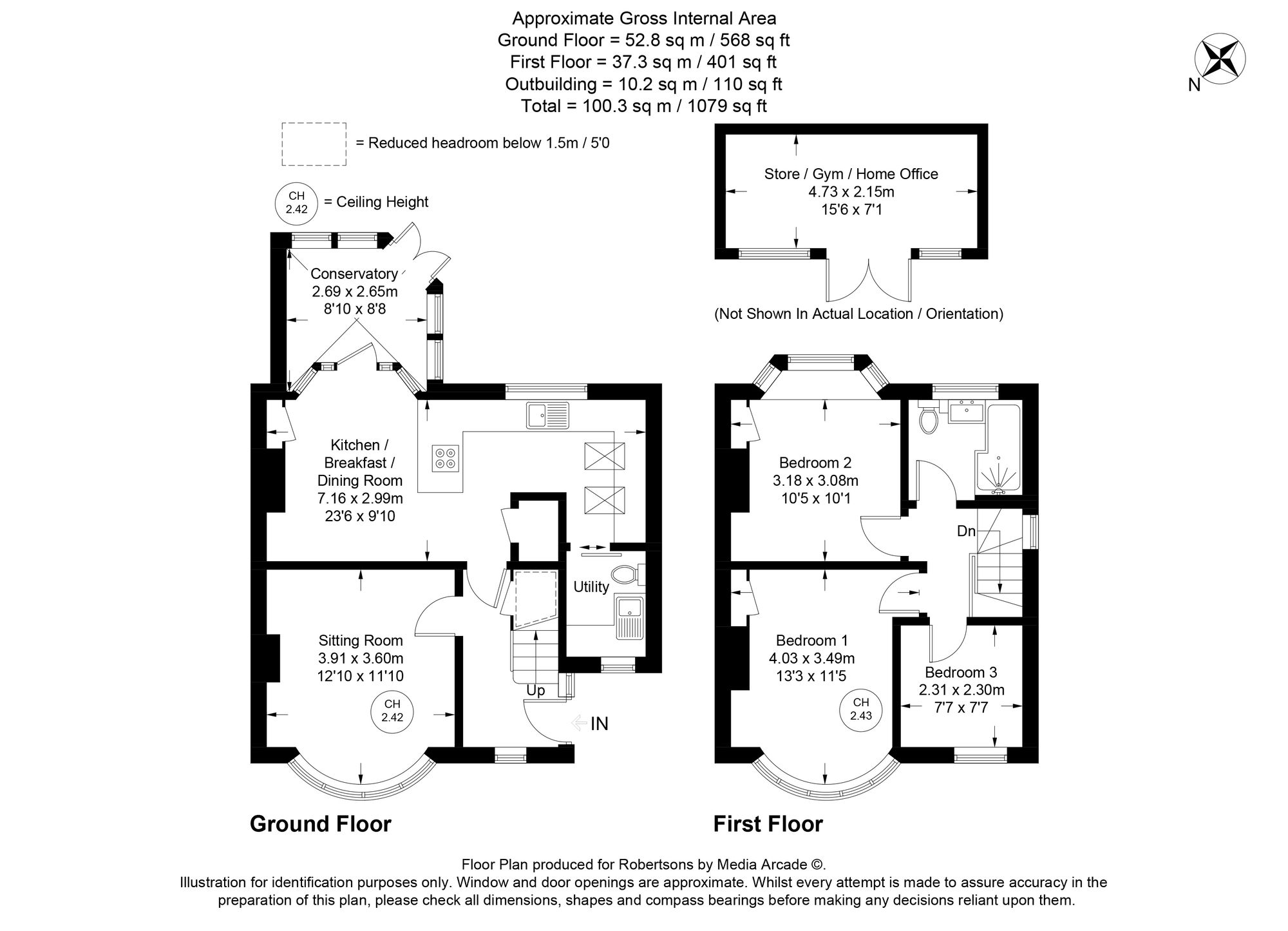 Floorplans for Micklefield Road, High Wycombe, HP13