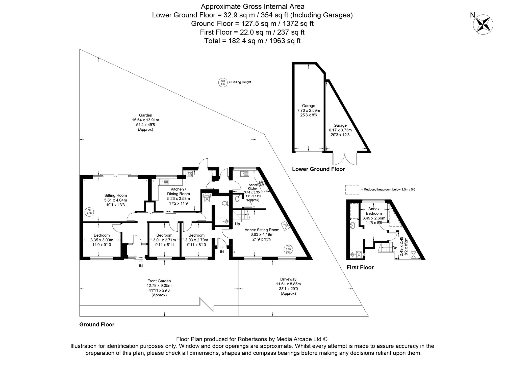 Floorplans for Derehams Avenue, Loudwater, HP10