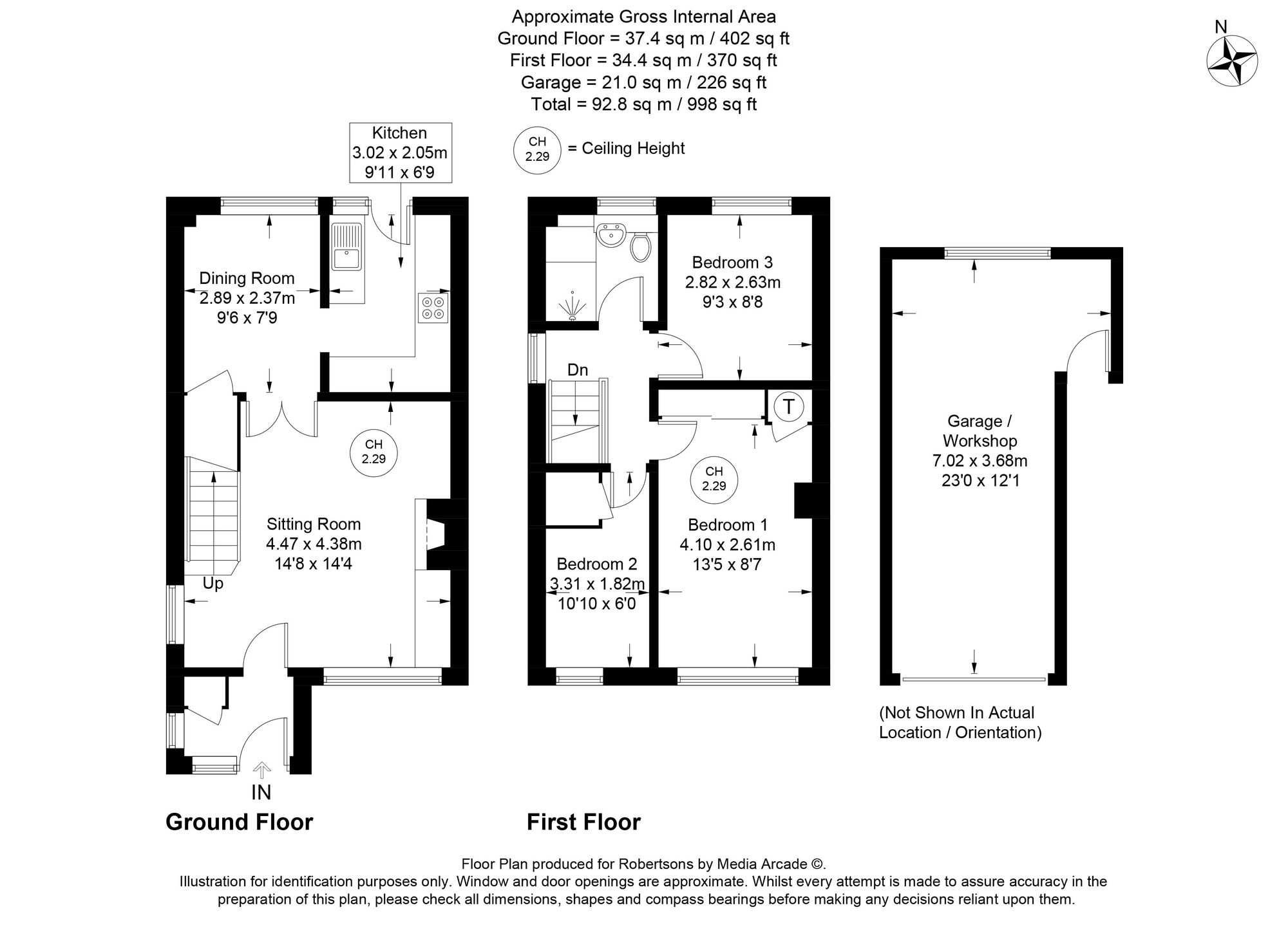 Floorplans for Robinson Road, High Wycombe, HP13