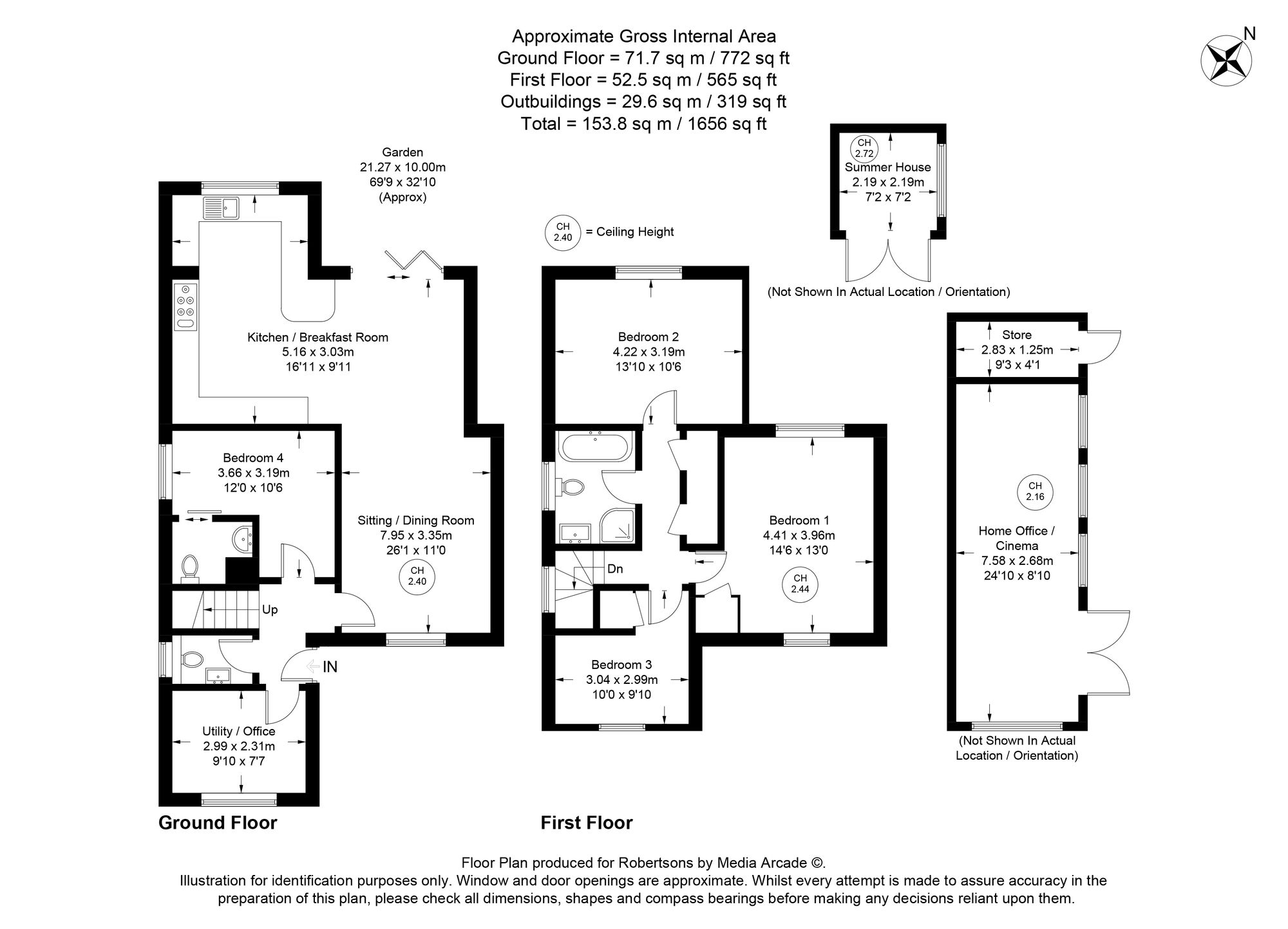 Floorplans for Brookfield Road, Wooburn Green, HP10