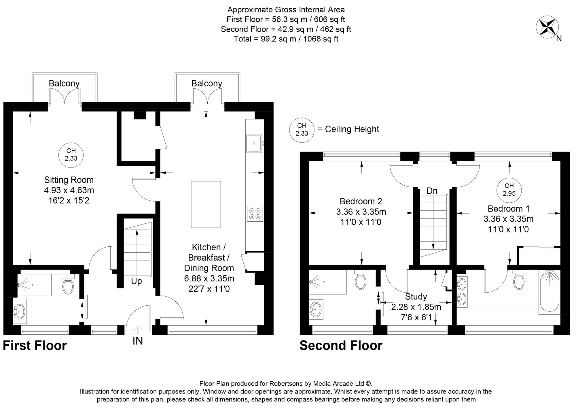 Floorplans for Four Ashes Road, Cryers Hill, HP15