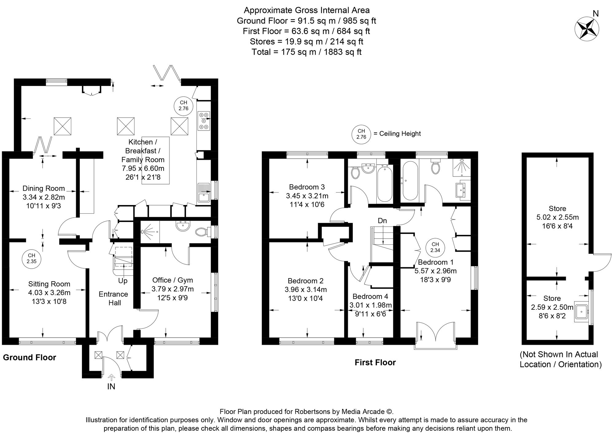 Floorplans for The Rise, High Wycombe, HP13