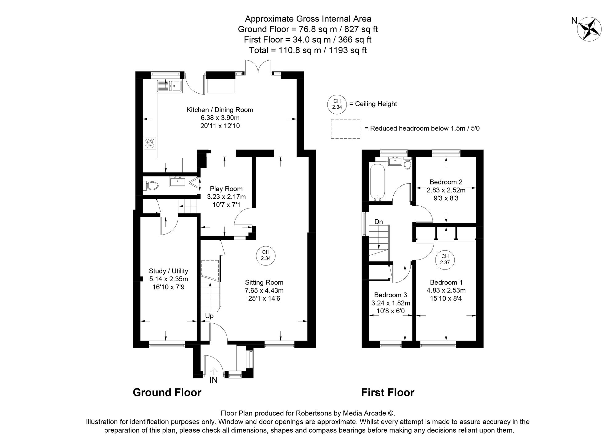 Floorplans for Clearbrook Close, High Wycombe, HP13