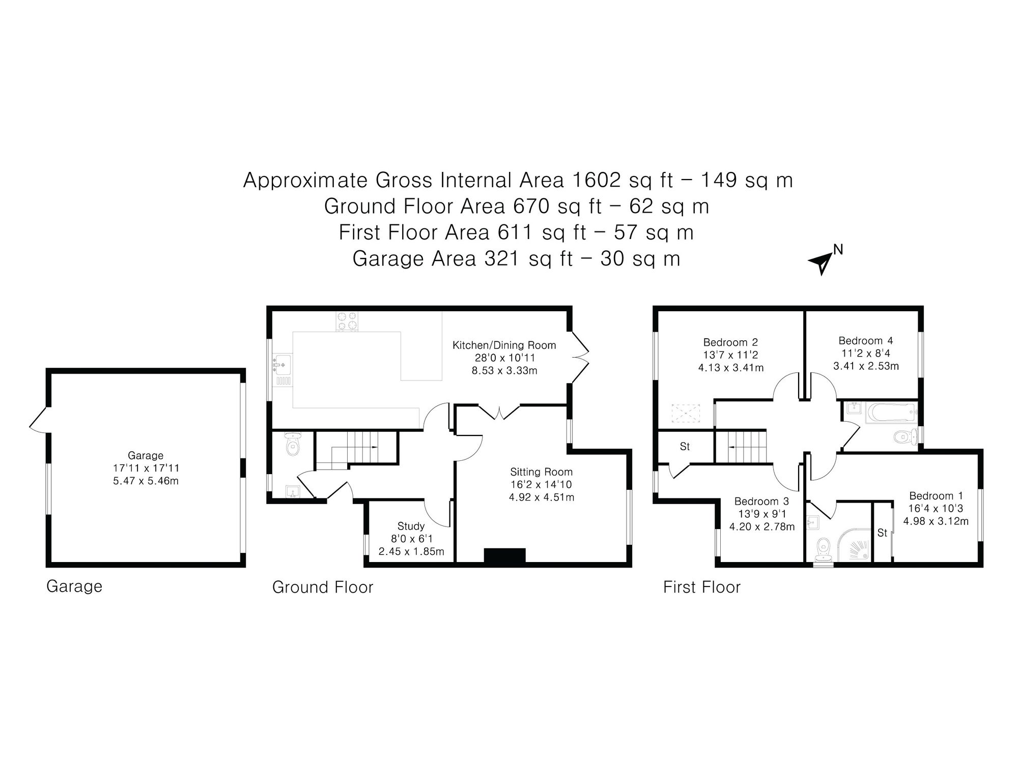 Floorplans for Copperfields, High Wycombe, HP12