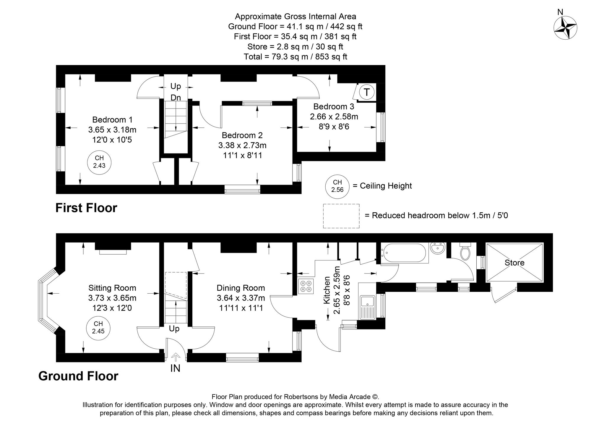 Floorplans for Hughenden Road, High Wycombe, HP13
