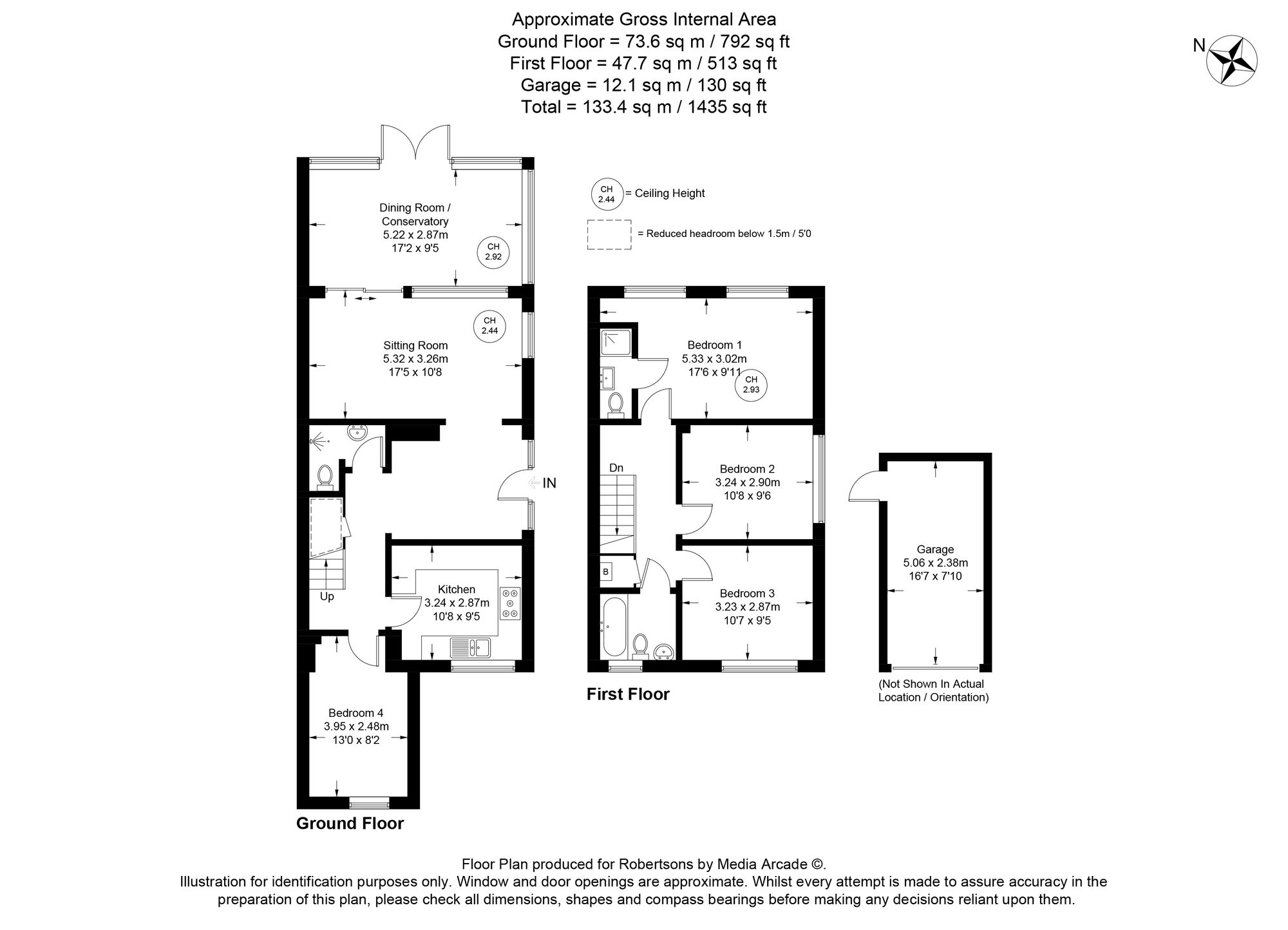 Floorplans for Woodside Avenue, Flackwell Heath, HP10