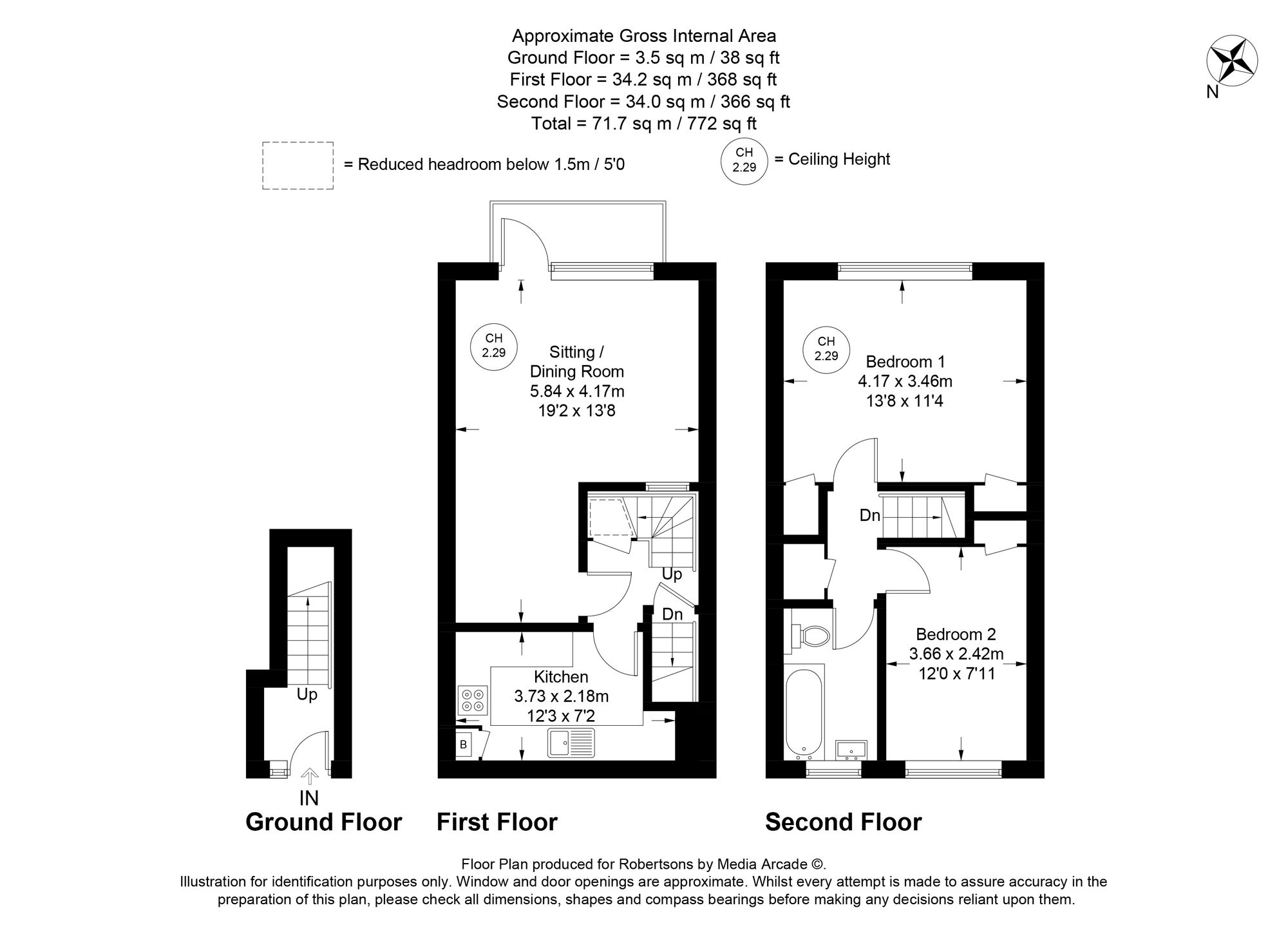 Floorplans for Marlow Road, Clifton Court Marlow Road, HP11