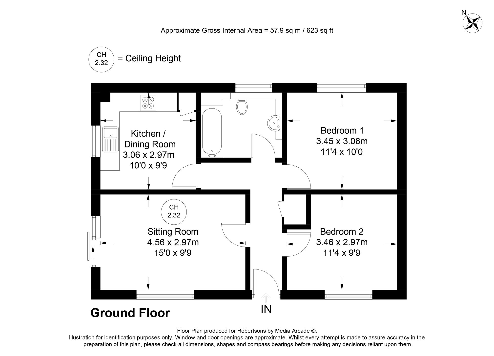 Floorplans for The Common, Flackwell Heath, HP10