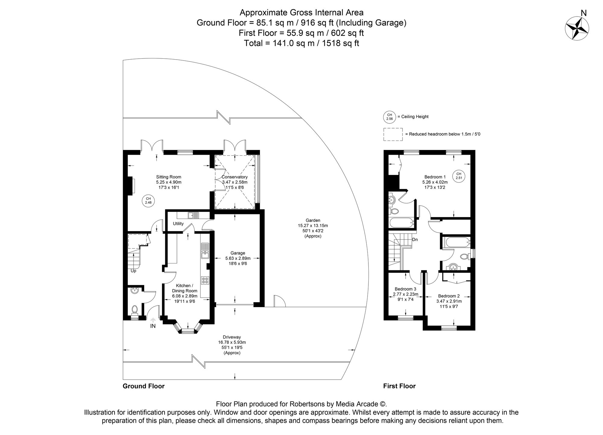 Floorplans for Treadaway Road, Flackwell Heath, HP10