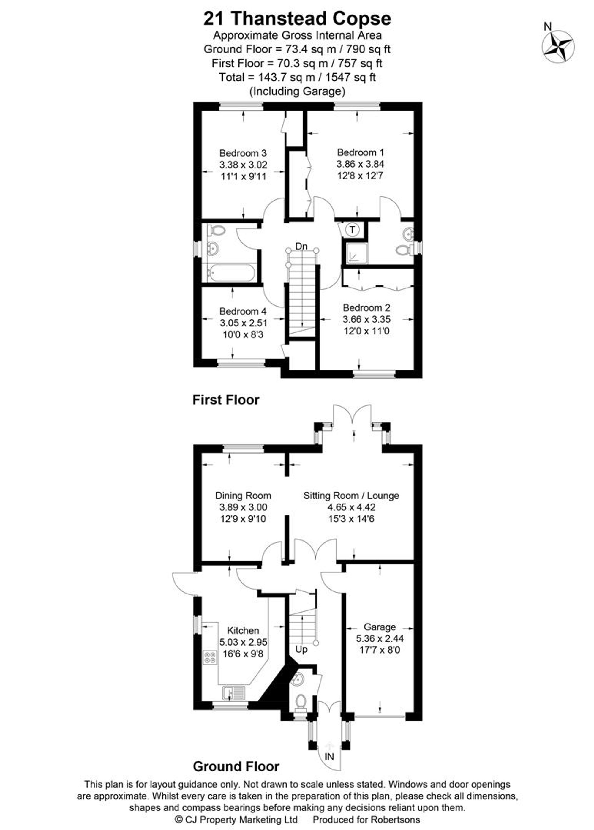 Floorplans for Thanstead Copse, Loudwater, HP10