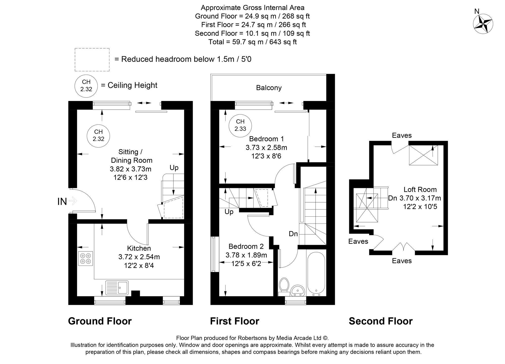 Floorplans for Kingsmead Road, High Wycombe, HP11
