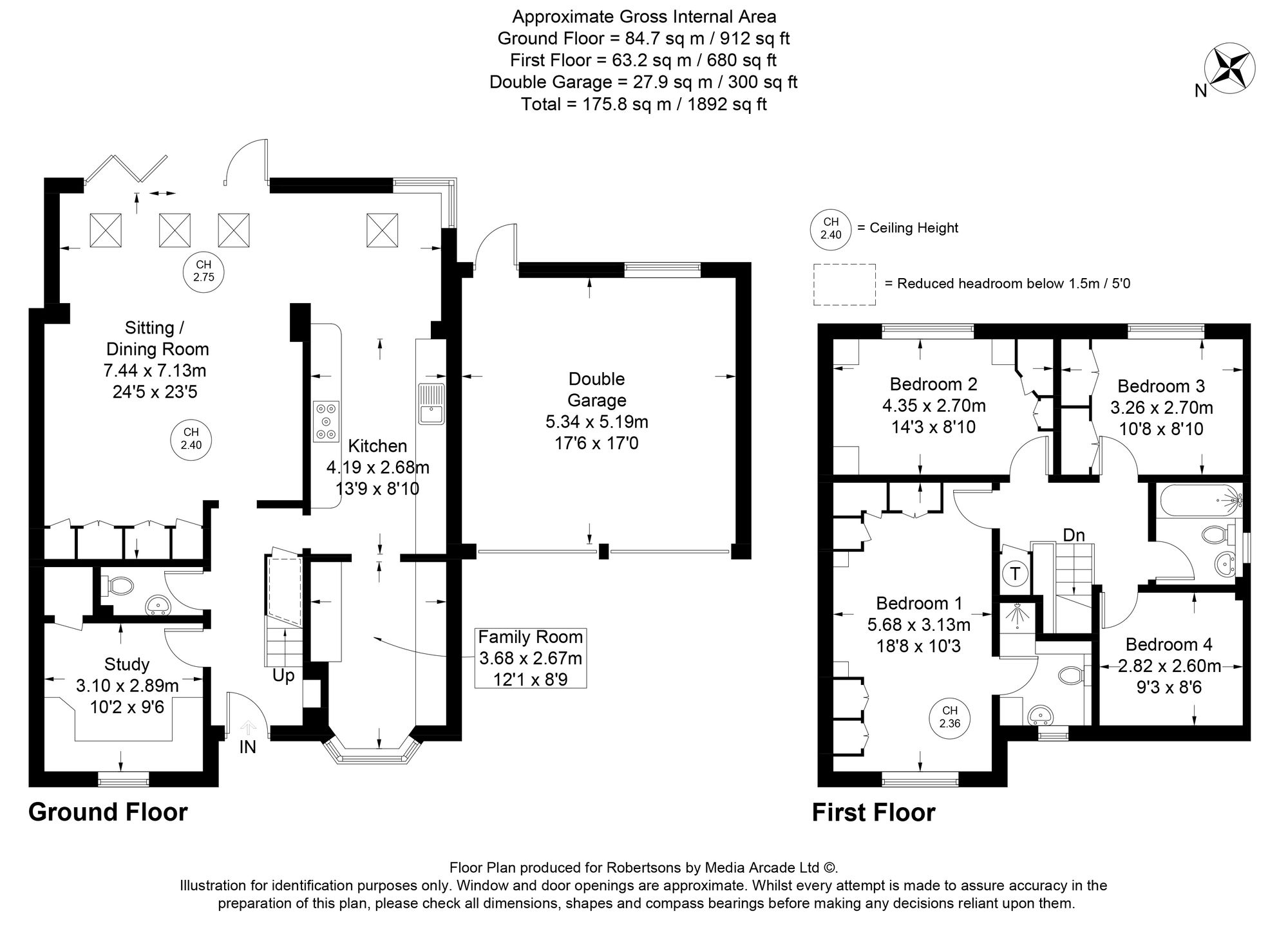 Floorplans for Thanstead Copse, Loudwater, HP10