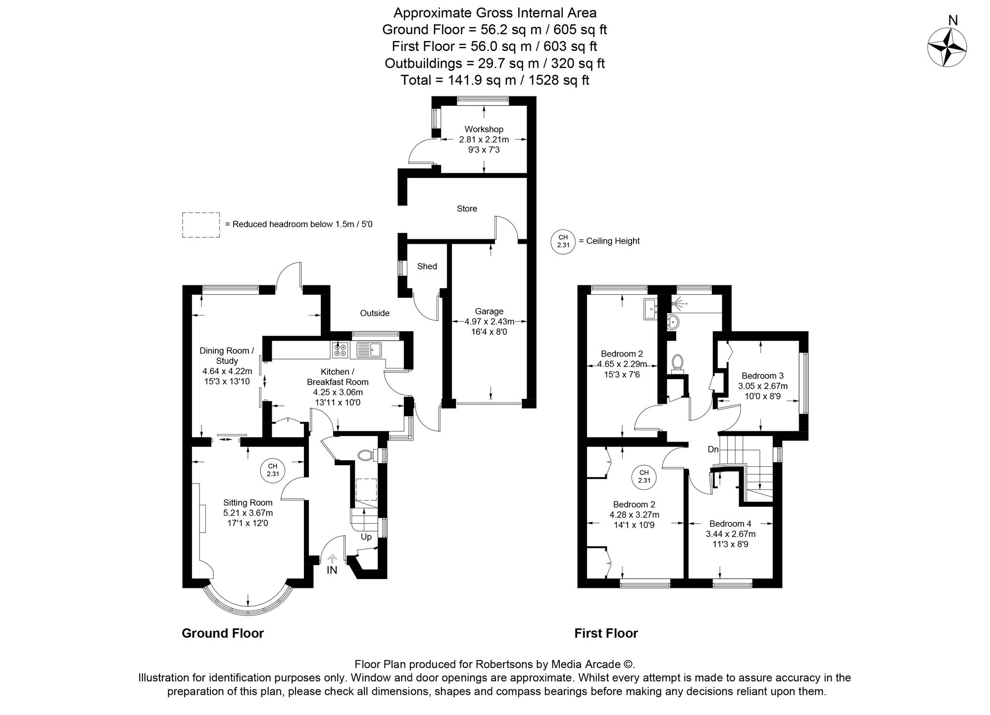 Floorplans for Sedgmoor Road, Flackwell Heath, HP10
