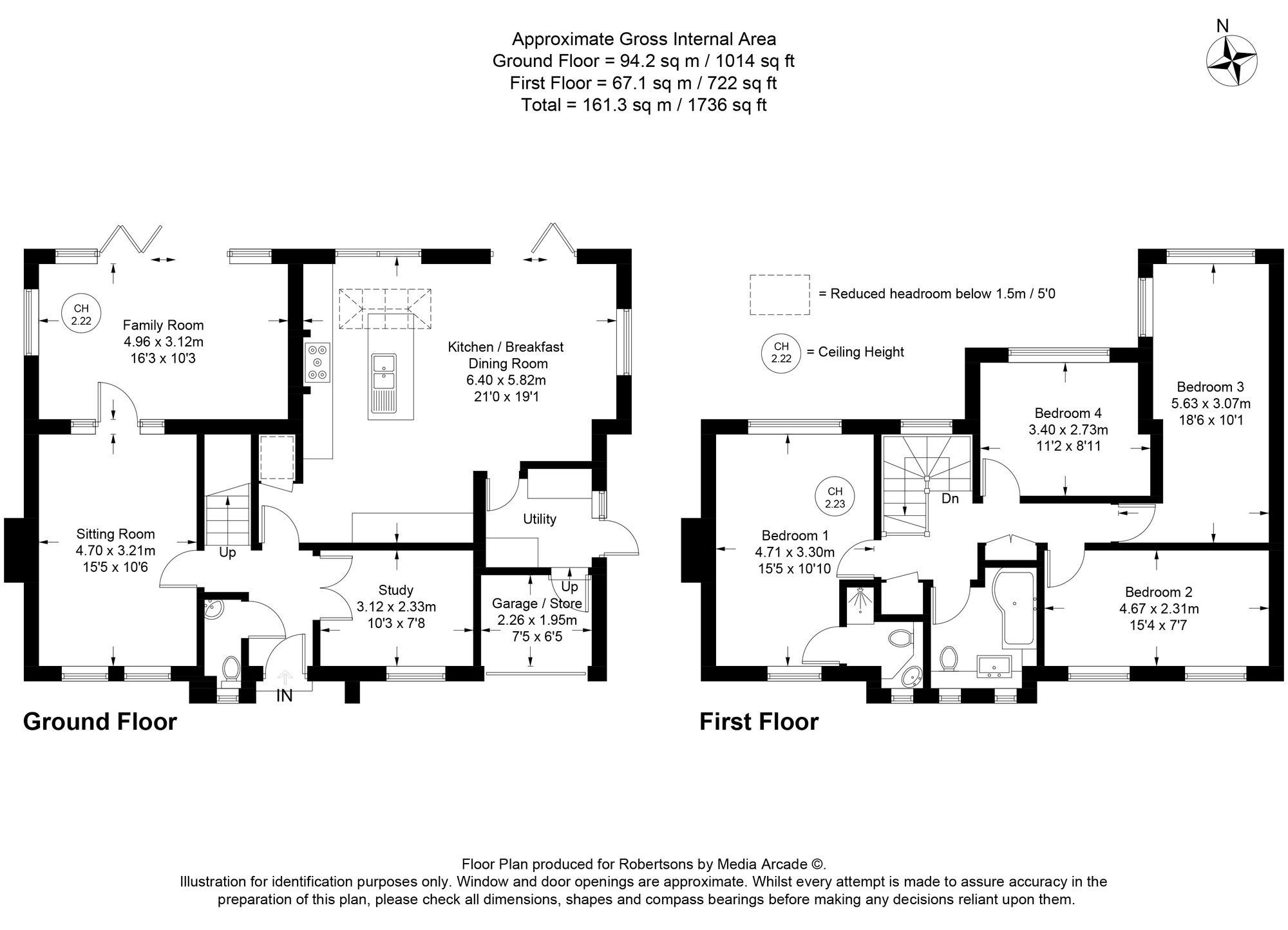 Floorplans for Mollison Close, Woodley, RG5