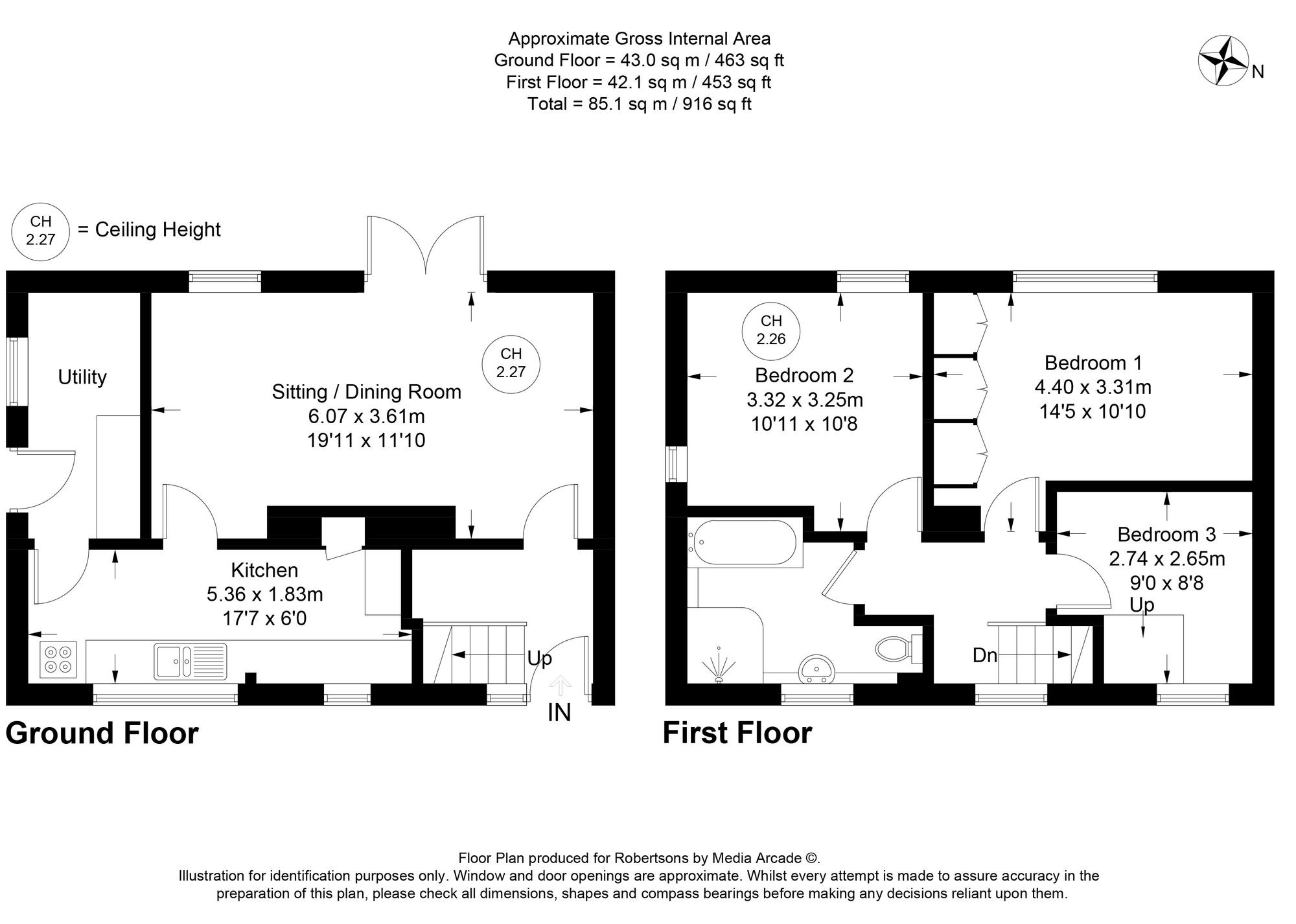 Floorplans for Ring Road, Flackwell Heath, HP10