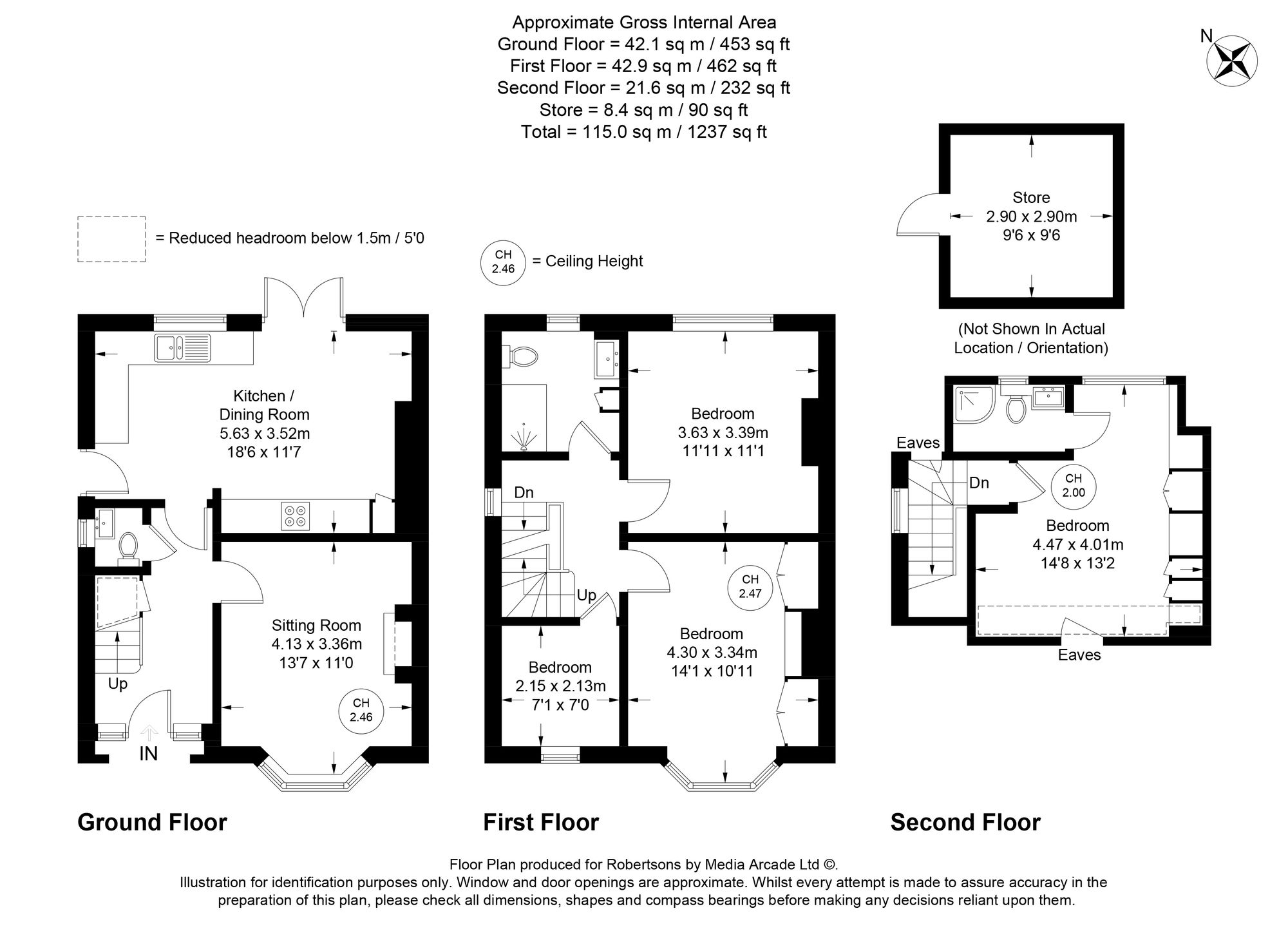 Floorplans for Kingsmead Road, High Wycombe, HP11