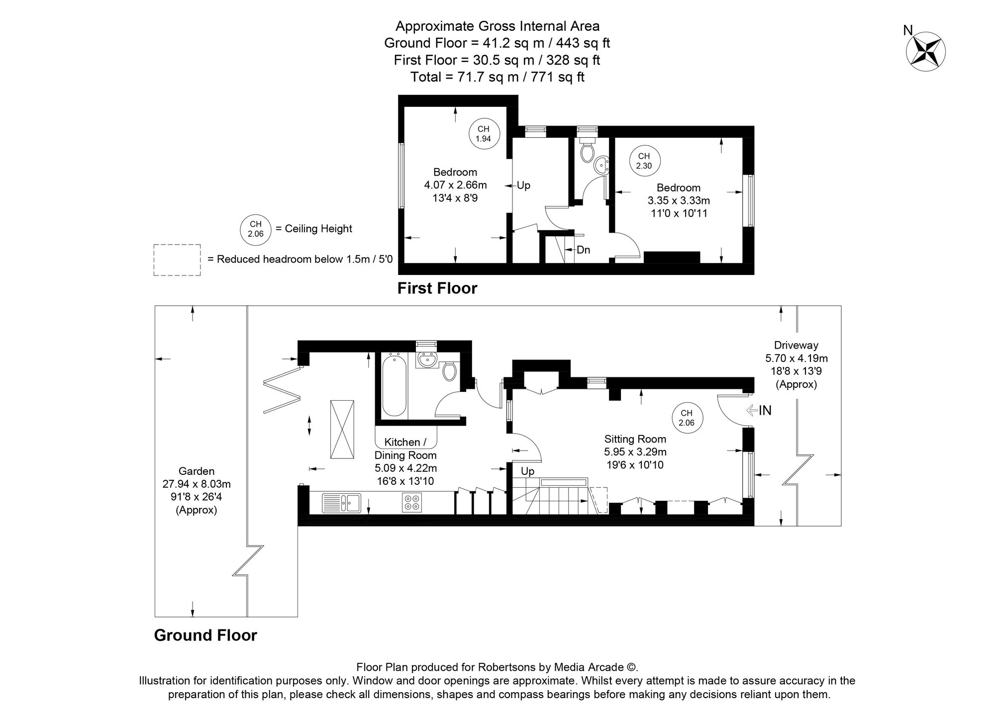 Floorplans for The Common, Flackwell Heath, HP10