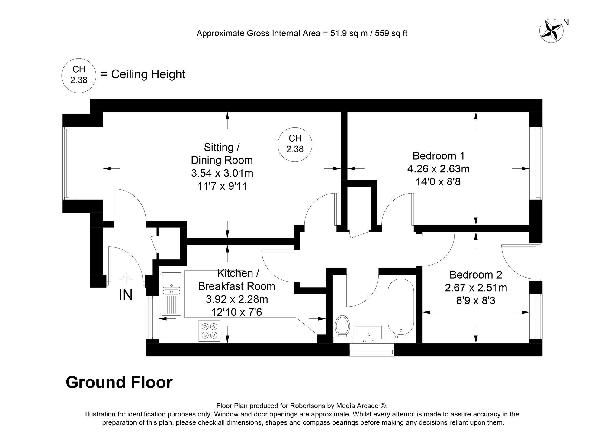 Floorplans for Walkham Close, High Wycombe, HP13