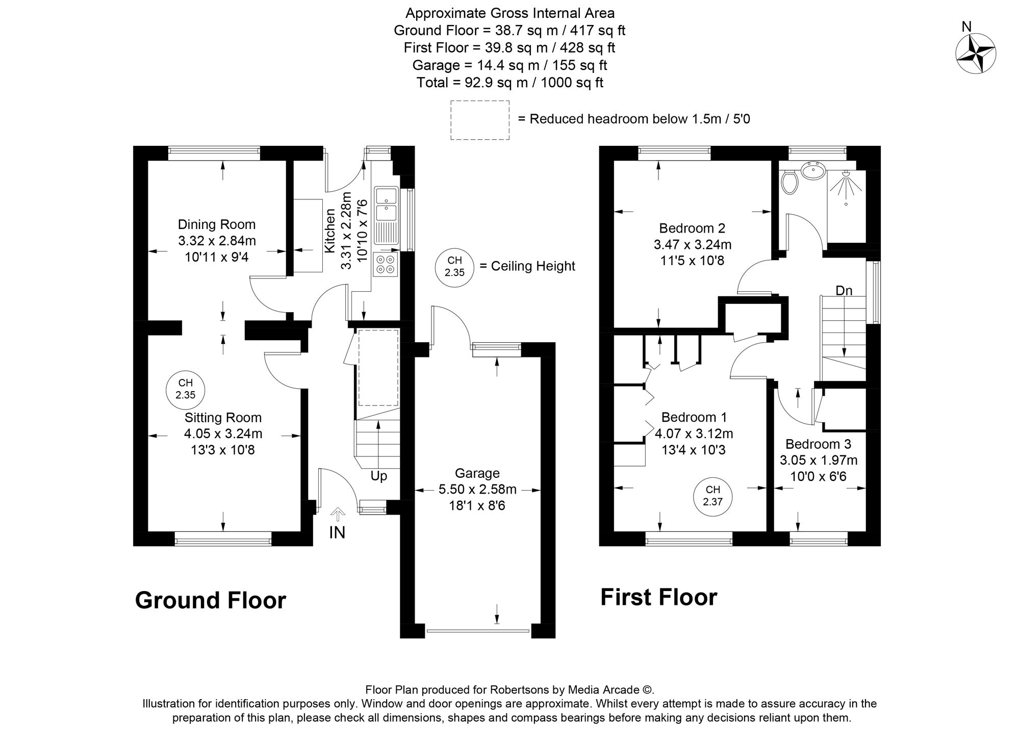 Floorplans for Clearbrook Close, High Wycombe, HP13