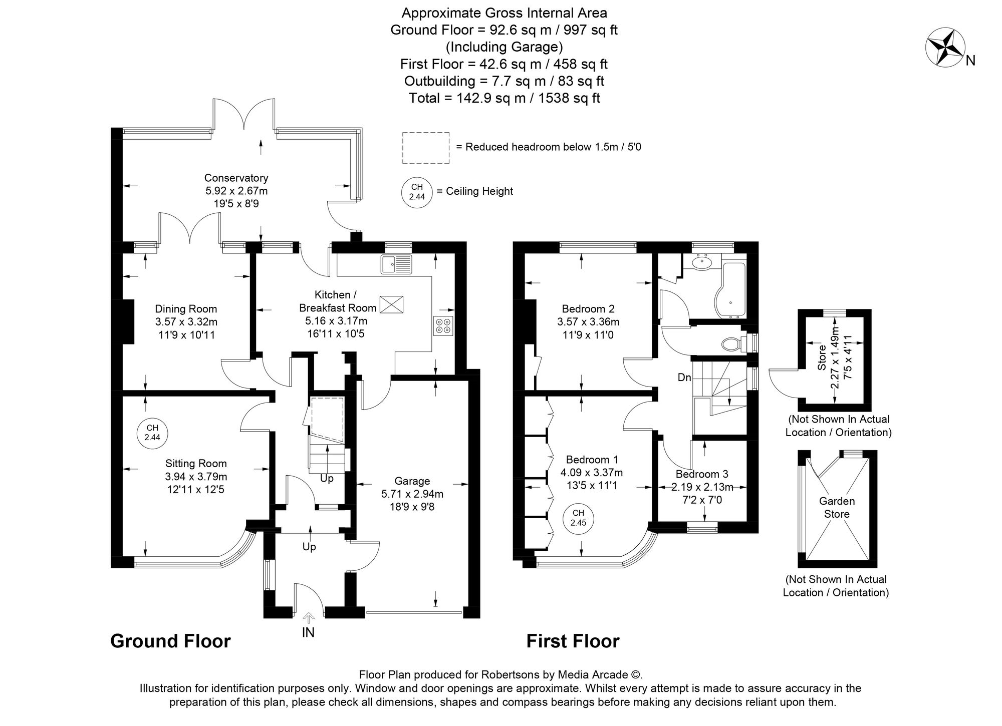 Floorplans for Hedsor Road, Bourne End, SL8
