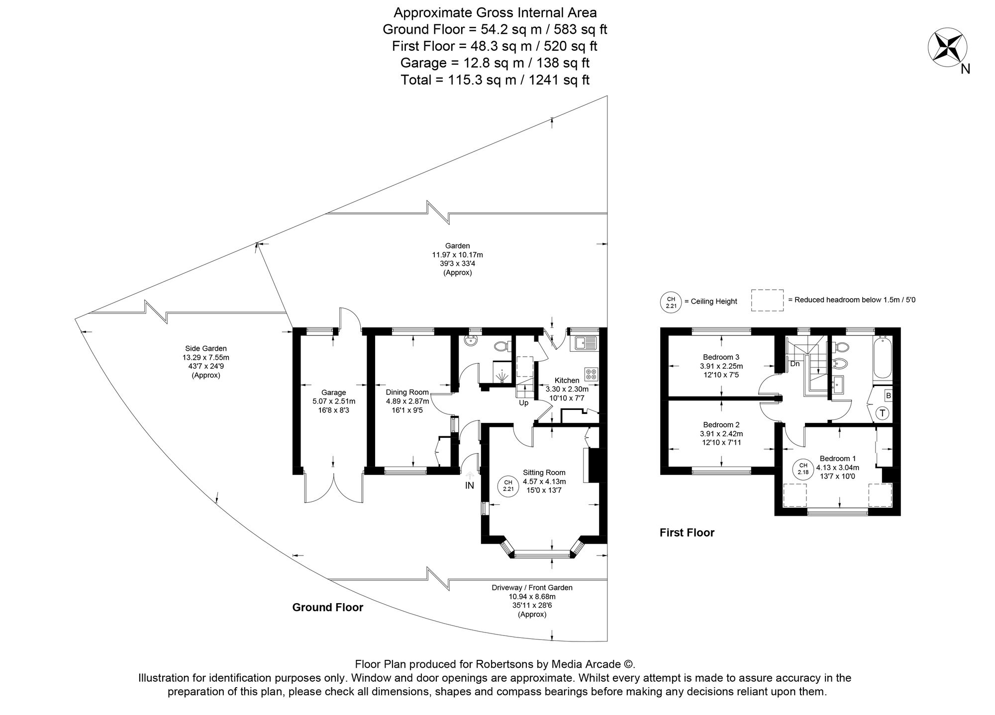 Floorplans for Green Crescent, Flackwell Heath, HP10