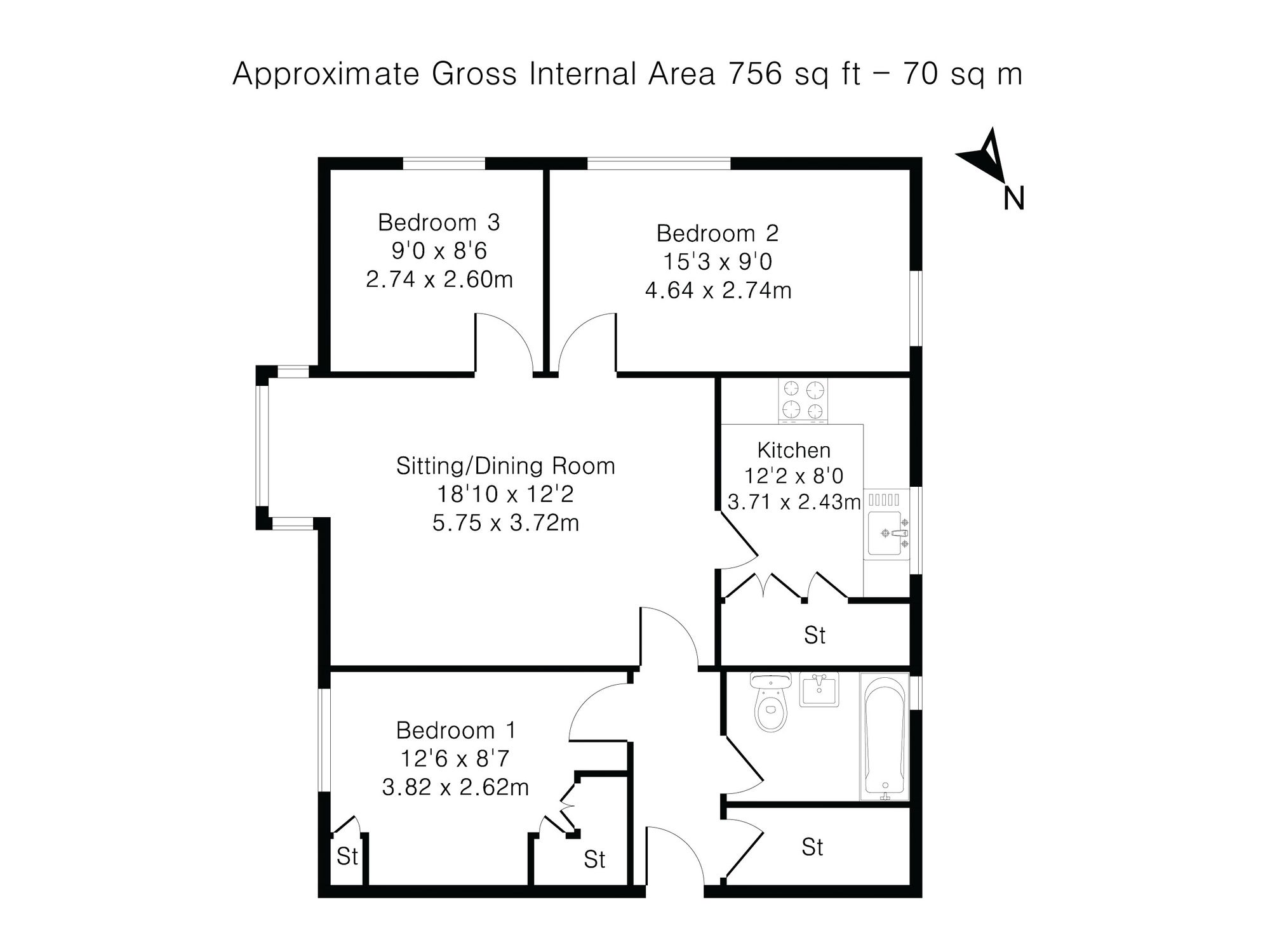 Floorplans for Old Kiln Road, Flackwell Heath, HP10