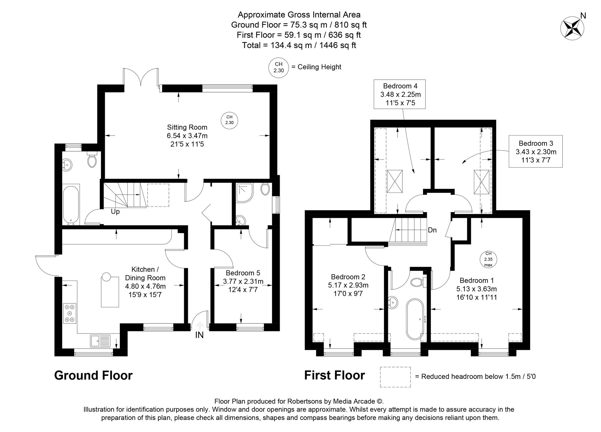 Floorplans for Derehams Lane, Loudwater, HP10