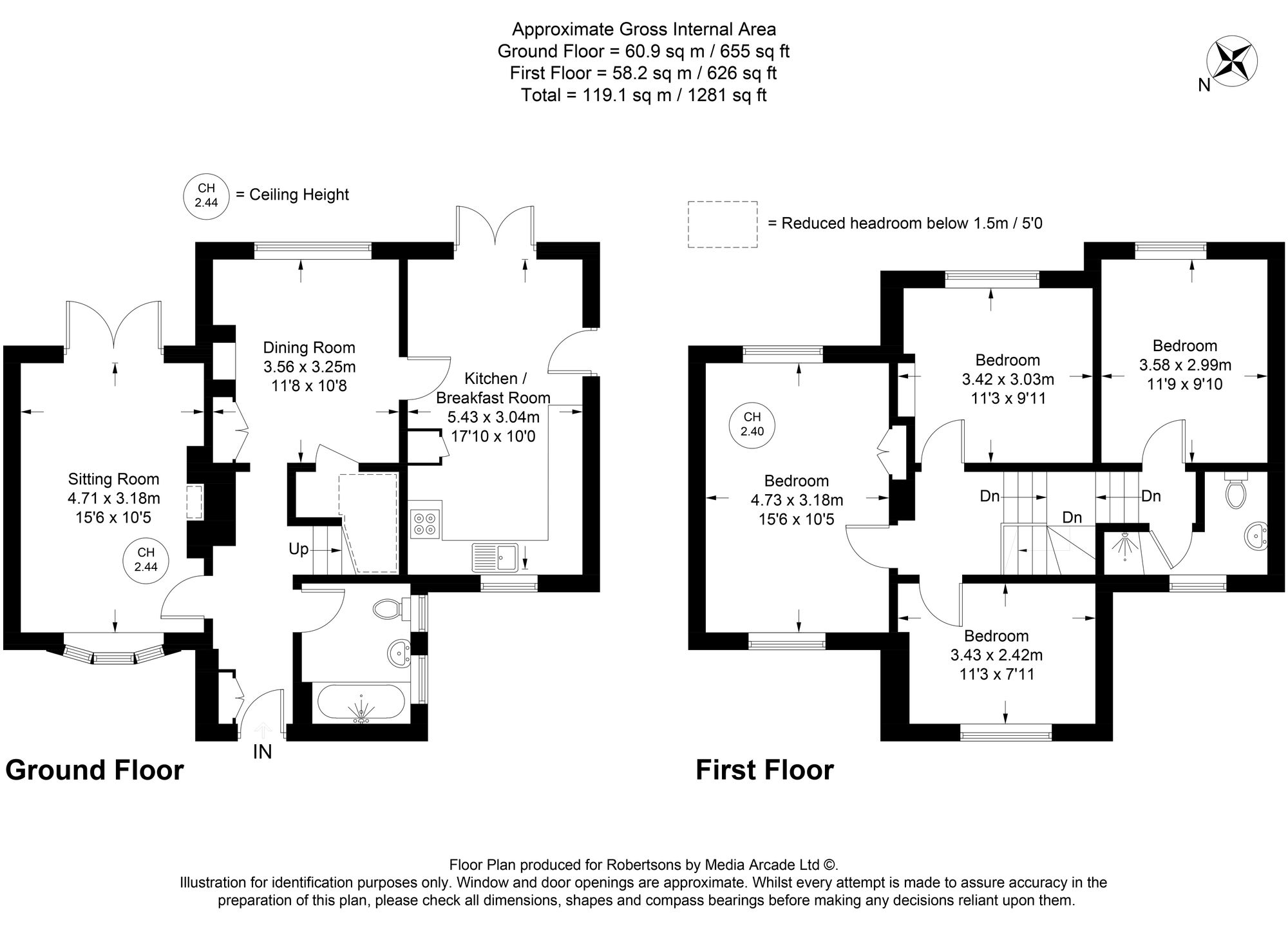 Floorplans for Oakland Way, Flackwell Heath, HP10