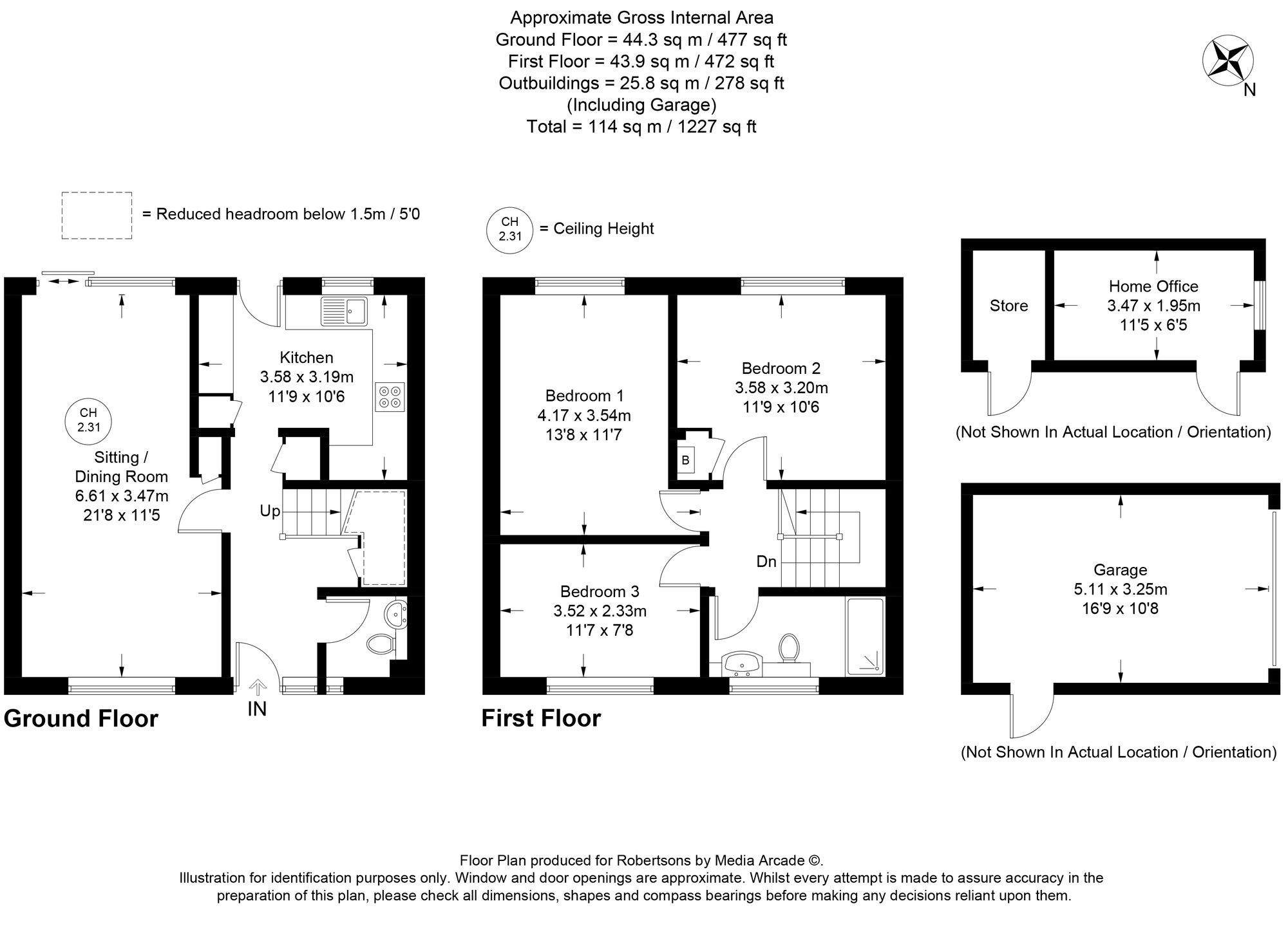 Floorplans for Oakwood, Flackwell Heath, HP10
